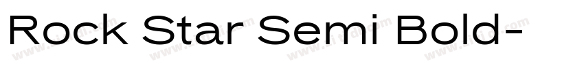 Rock Star Semi Bold字体转换